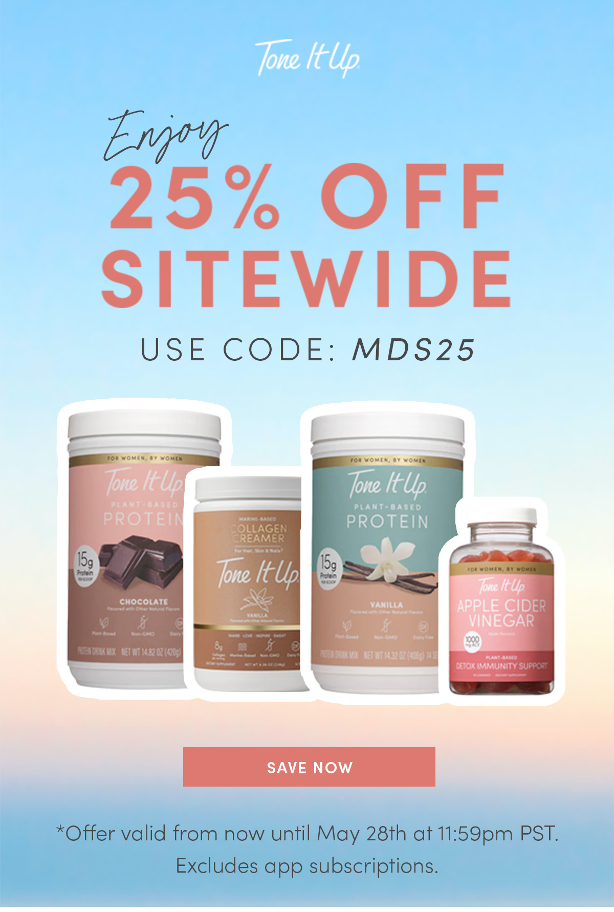 Enjoy 25% OFF Sitewide with code MDS25