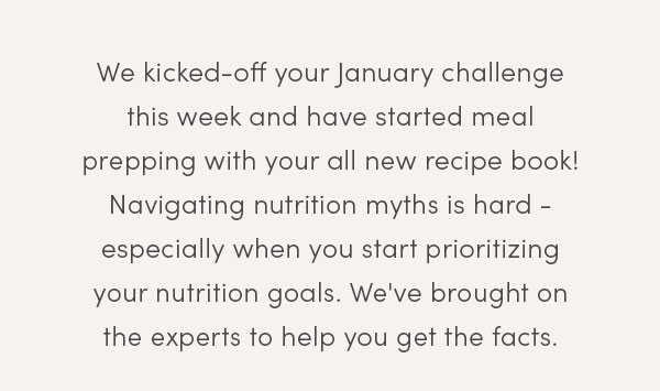 Navigating through nutrition myths